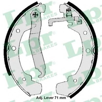 Комплект тормозных колодок LPR 04090