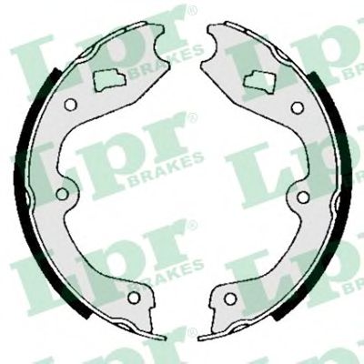 Комплект тормозных колодок, стояночная тормозная система LPR 04270