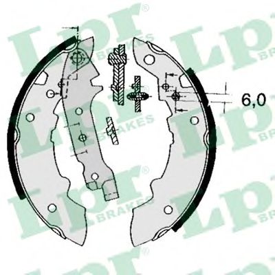 Комплект тормозных колодок LPR 04470