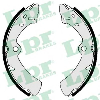 Комплект тормозных колодок LPR 05190
