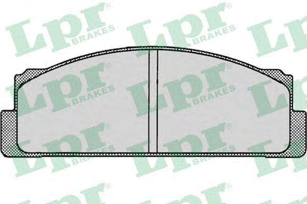 Комплект тормозных колодок, дисковый тормоз LPR 05P001