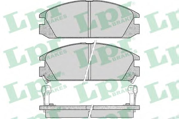 Комплект тормозных колодок, дисковый тормоз LPR 05P073