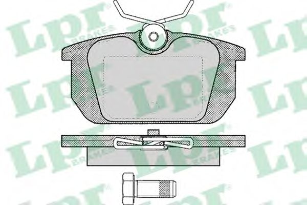 Комплект тормозных колодок, дисковый тормоз LPR 05P101