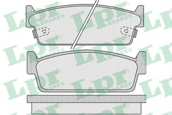 Комплект тормозных колодок, дисковый тормоз SIMER 6701