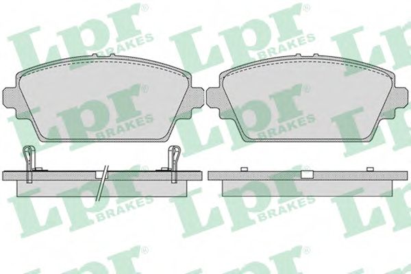 Комплект тормозных колодок, дисковый тормоз LPR 05P1036