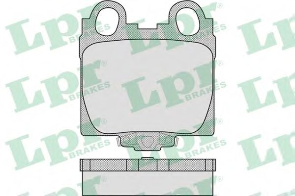 Комплект тормозных колодок, дисковый тормоз LPR 05P1051