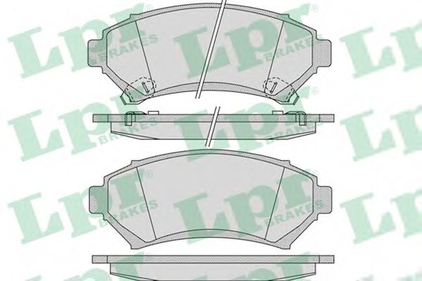 Комплект тормозных колодок, дисковый тормоз LPR 05P1054