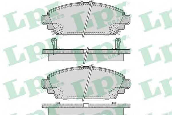 Комплект тормозных колодок, дисковый тормоз LPR 05P1069