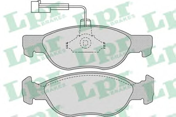 Комплект тормозных колодок, дисковый тормоз LPR 05P1076
