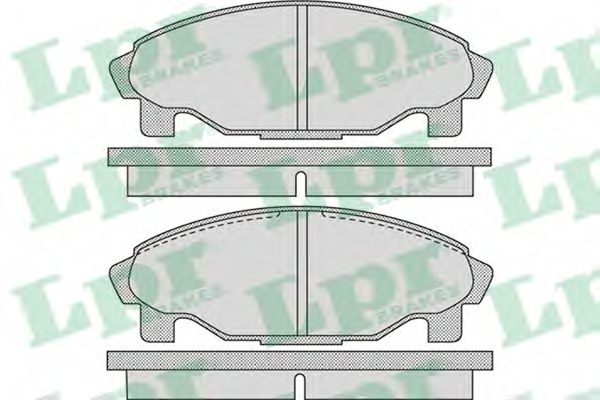Комплект тормозных колодок, дисковый тормоз LPR 05P1081