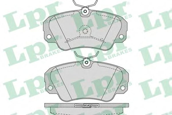 Комплект тормозных колодок, дисковый тормоз LPR 05P1093