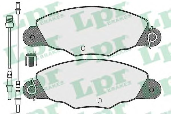 Комплект тормозных колодок, дисковый тормоз LPR 05P1140