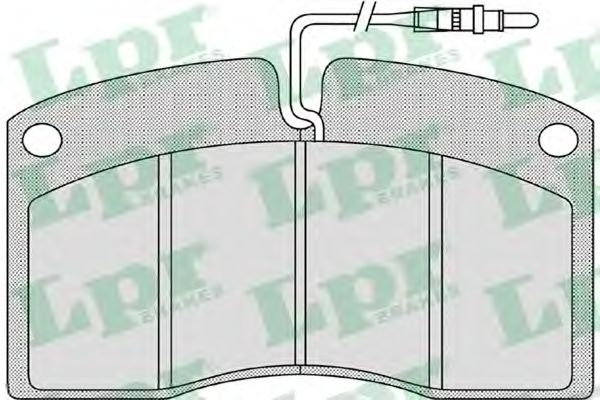 Комплект тормозных колодок, дисковый тормоз LPR 05P1147