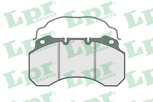 Комплект тормозных колодок, дисковый тормоз LPR 29100