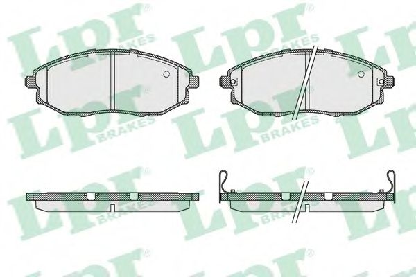 Комплект тормозных колодок, дисковый тормоз LPR 05P1321
