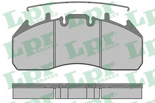 Комплект тормозных колодок, дисковый тормоз LPR 05P1325