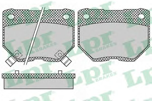Комплект тормозных колодок, дисковый тормоз LPR 05P1341