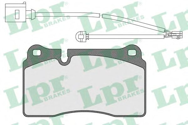 Комплект тормозных колодок, дисковый тормоз LPR 05P1376A