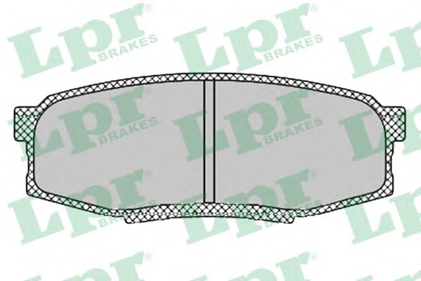 Комплект тормозных колодок, дисковый тормоз LPR 05P1419