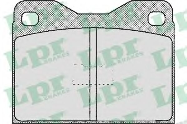 Комплект тормозных колодок, дисковый тормоз LPR 05P149