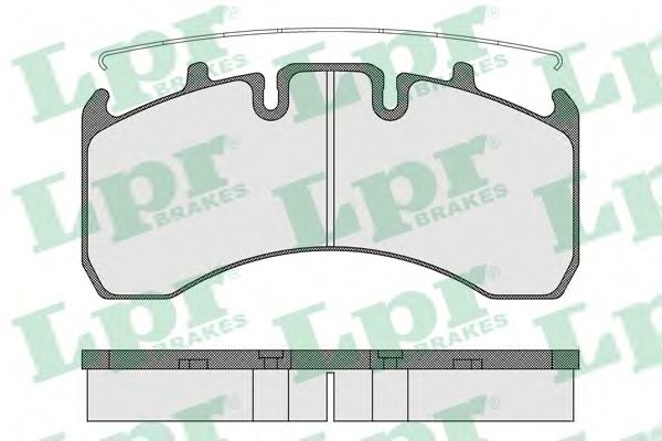 Комплект тормозных колодок, дисковый тормоз LPR 05P1539