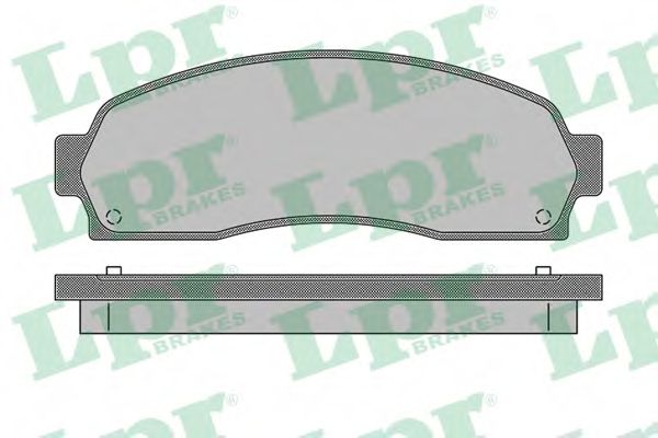 Комплект тормозных колодок, дисковый тормоз LPR 05P1542