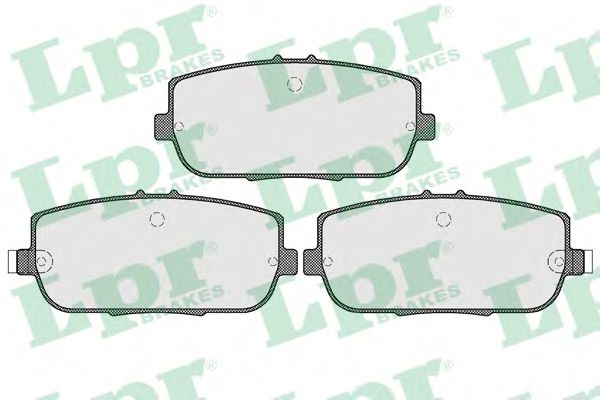 Комплект тормозных колодок, дисковый тормоз LPR 05P1554
