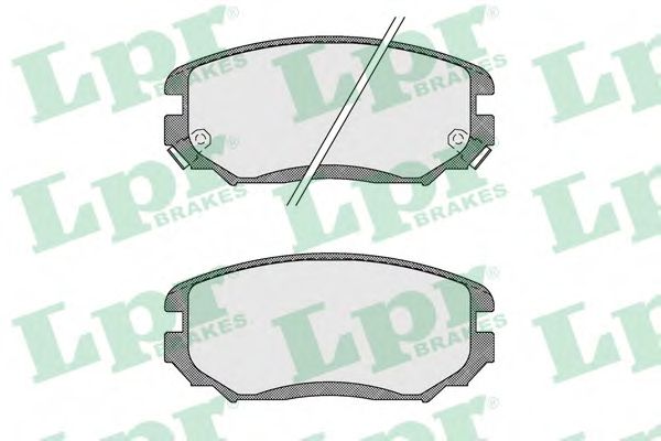 Комплект тормозных колодок, дисковый тормоз LPR 05P1598