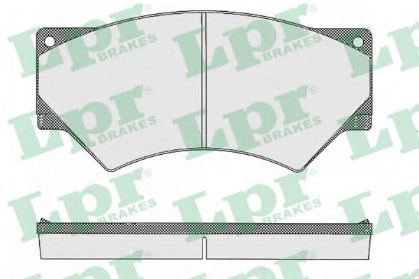 Комплект тормозных колодок, дисковый тормоз LPR 29068