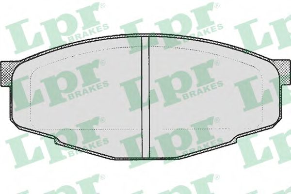 Комплект тормозных колодок, дисковый тормоз LPR 05P200