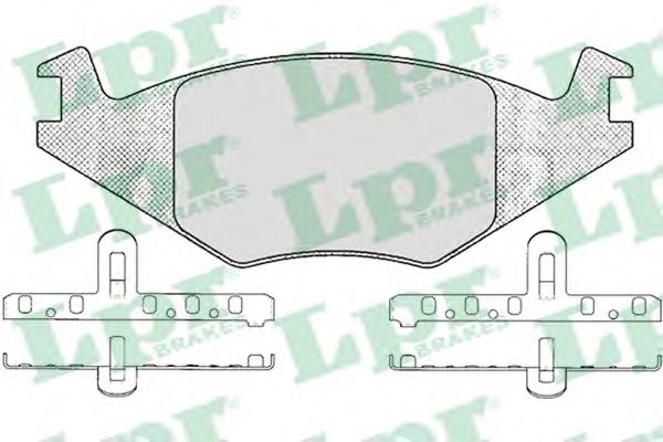 Комплект тормозных колодок, дисковый тормоз LPR 05P223