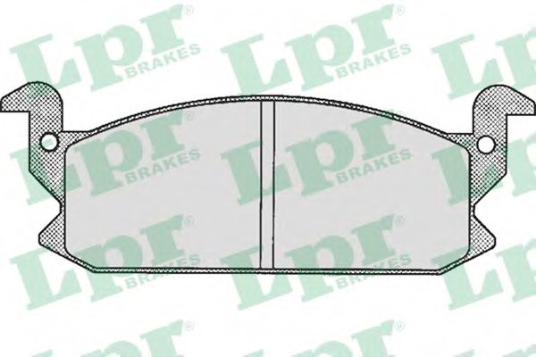 Комплект тормозных колодок, дисковый тормоз LPR 05P257