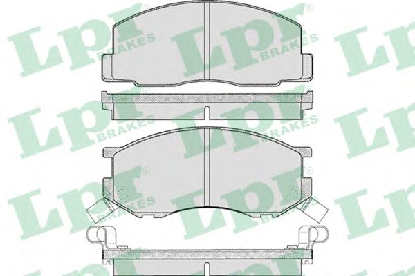 Комплект тормозных колодок, дисковый тормоз LPR 05P270