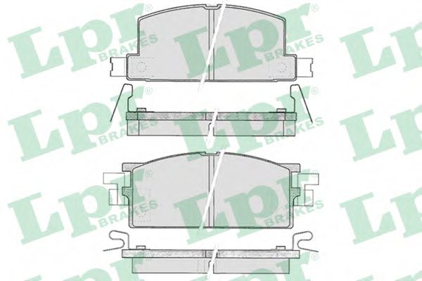 Комплект тормозных колодок, дисковый тормоз LPR 05P287