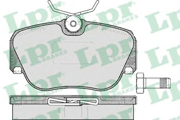 Комплект тормозных колодок, дисковый тормоз LPR 05P302