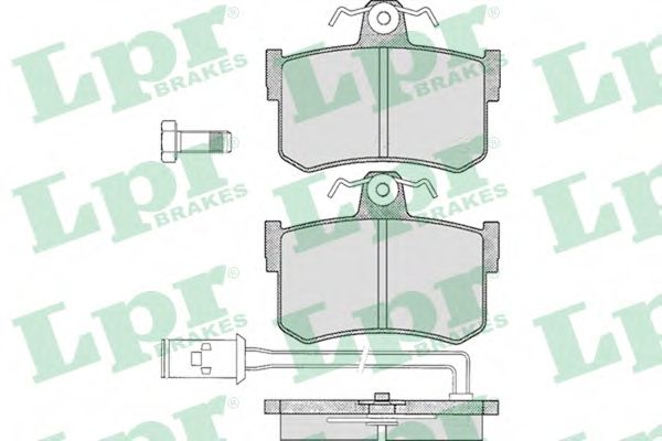 Комплект тормозных колодок, дисковый тормоз LPR 05P341
