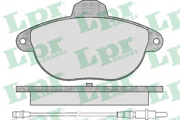Комплект тормозных колодок, дисковый тормоз LPR 05P345