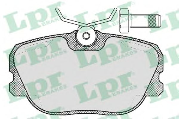 Комплект тормозных колодок, дисковый тормоз LPR 05P356