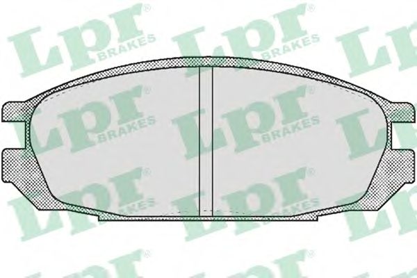 Комплект тормозных колодок, дисковый тормоз LPR 05P376