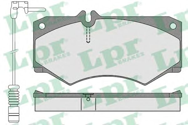 Комплект тормозных колодок, дисковый тормоз LPR 05P408A