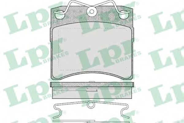 Комплект тормозных колодок, дисковый тормоз LPR 05P437