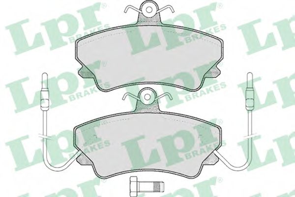 Комплект тормозных колодок, дисковый тормоз LPR 05P452