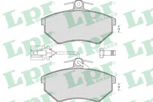 Комплект тормозных колодок, дисковый тормоз LPR 05P495