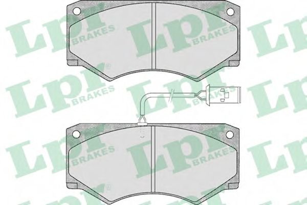 Комплект тормозных колодок, дисковый тормоз LPR 05P499