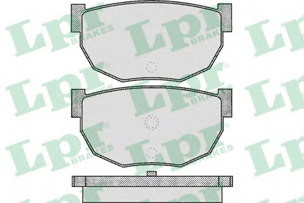 Комплект тормозных колодок, дисковый тормоз LPR 05P503