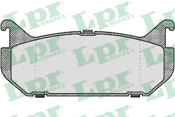 Комплект тормозных колодок, дисковый тормоз LPR 05P512
