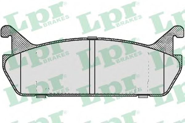 Комплект тормозных колодок, дисковый тормоз LPR 05P513