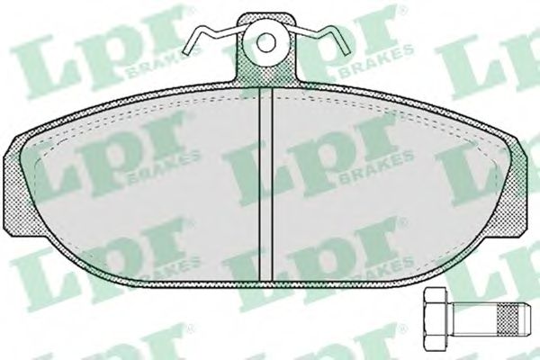 Комплект тормозных колодок, дисковый тормоз LPR 05P529