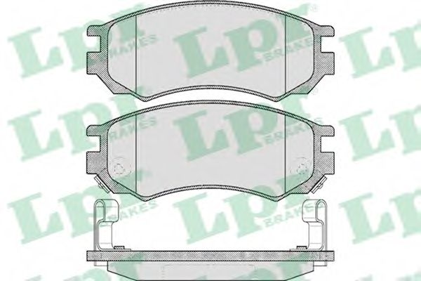 Комплект тормозных колодок, дисковый тормоз LPR 05P548