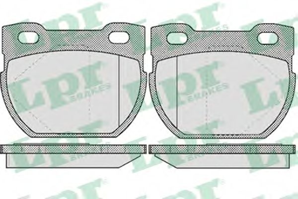 Комплект тормозных колодок, дисковый тормоз LPR 05P611
